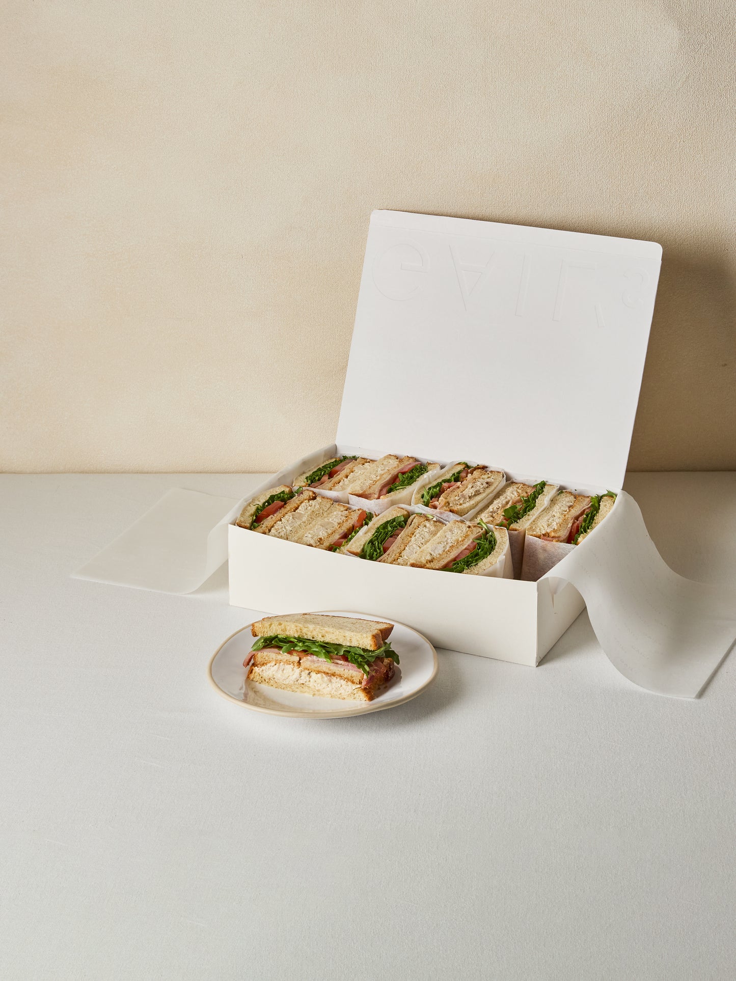 10 Chicken Caesar Club Sandwich Halves | GAIL's Bakery