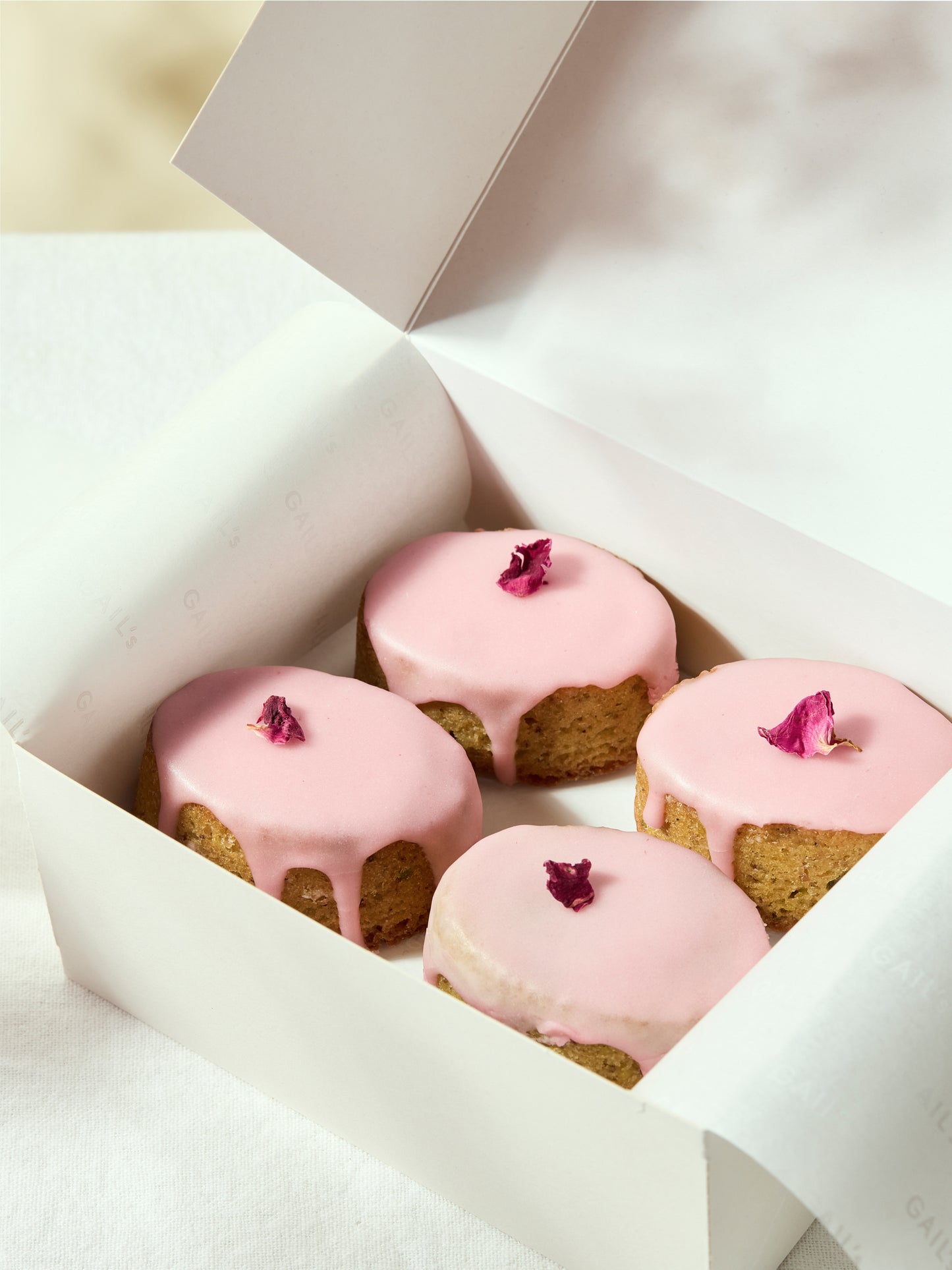 4 Pistachio Lemon & Rose Cakes | GAIL's Bakery