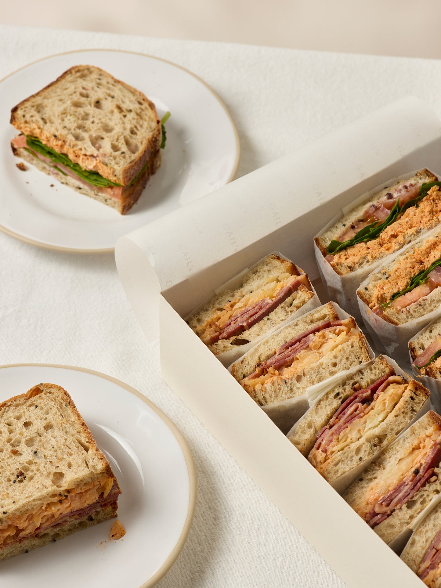 Pastrami Rachel & Harissa Chicken Sandwich Box | GAIL's Bakery