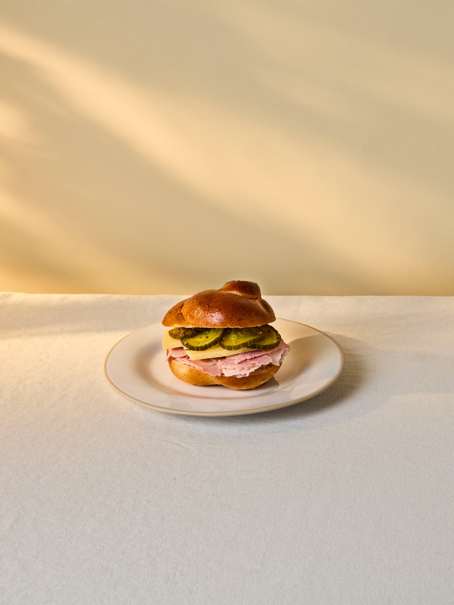 Ham, Cheese & Pickle Challah Knot | GAIL's Bakery