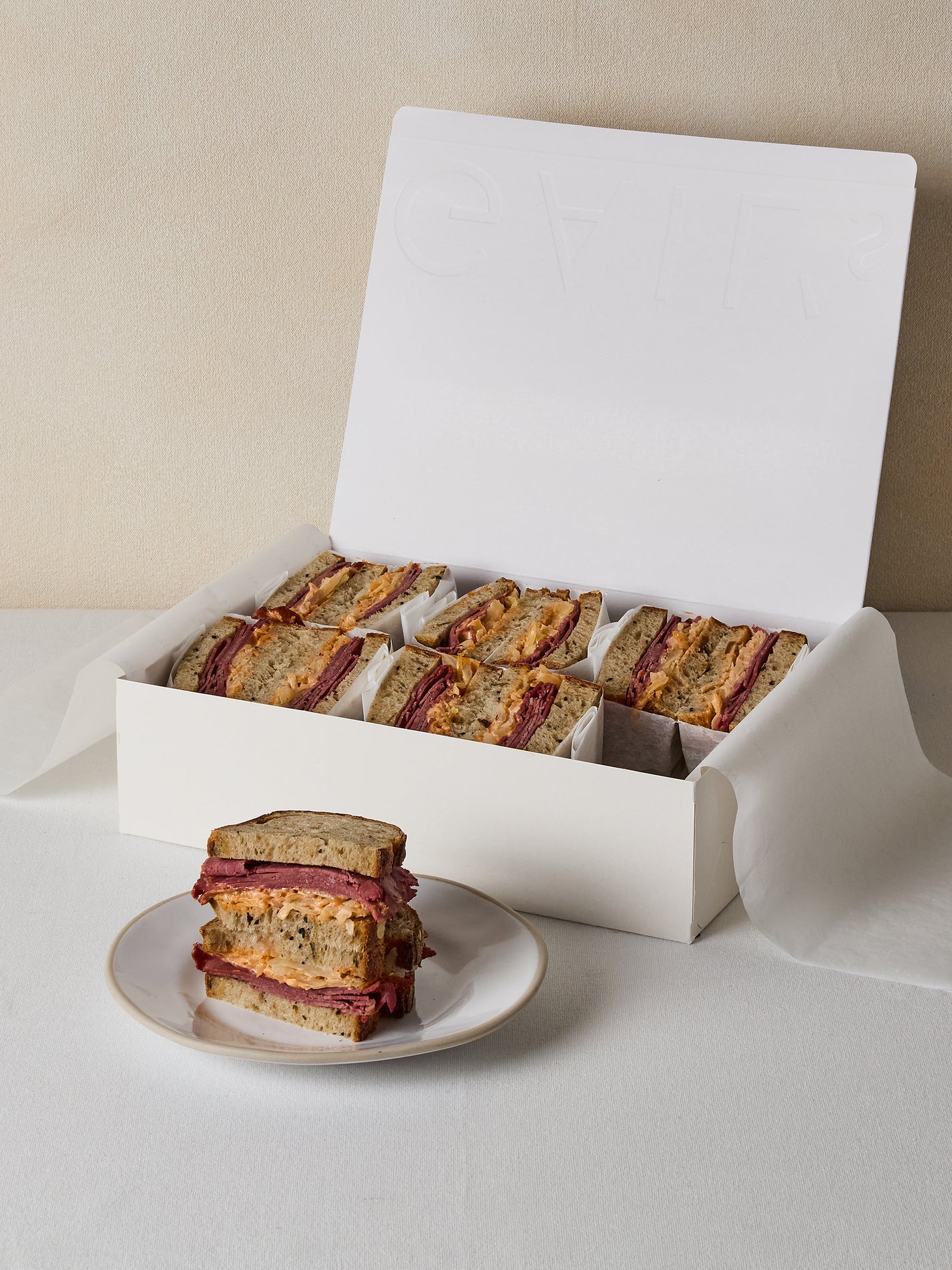 12 Pastrami Rachel Sandwich Halves | GAIL's Bakery