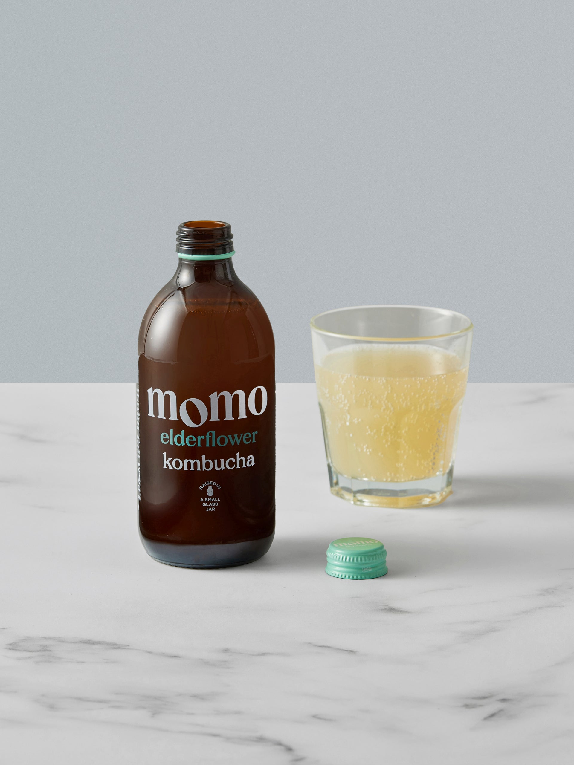 Momo Elderflower Kombucha Summer, Bottled GAIL's Bakery