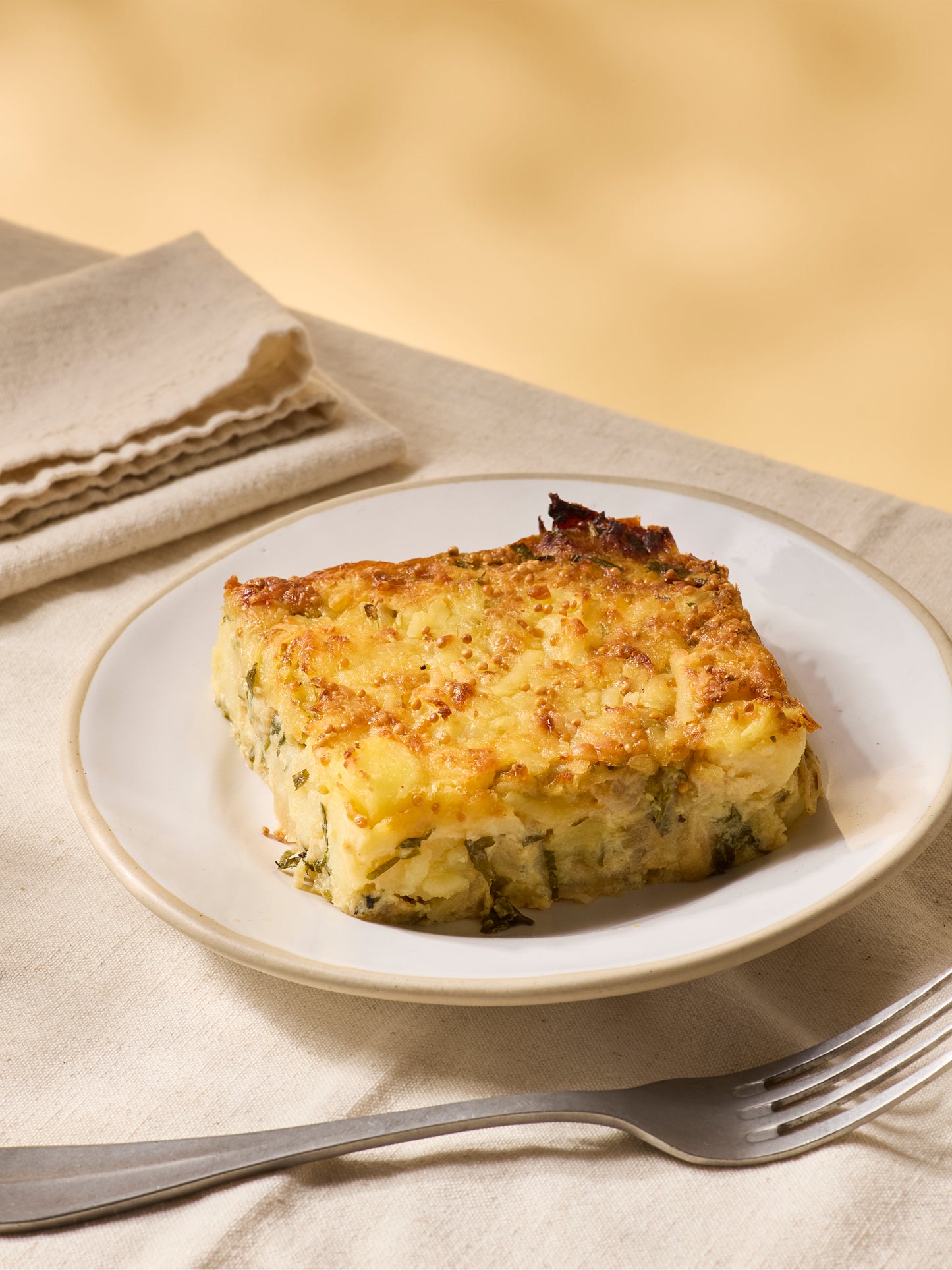 Crustless Cheddar, Potato & Caramelised Onion Pie | GAIL's Bakery