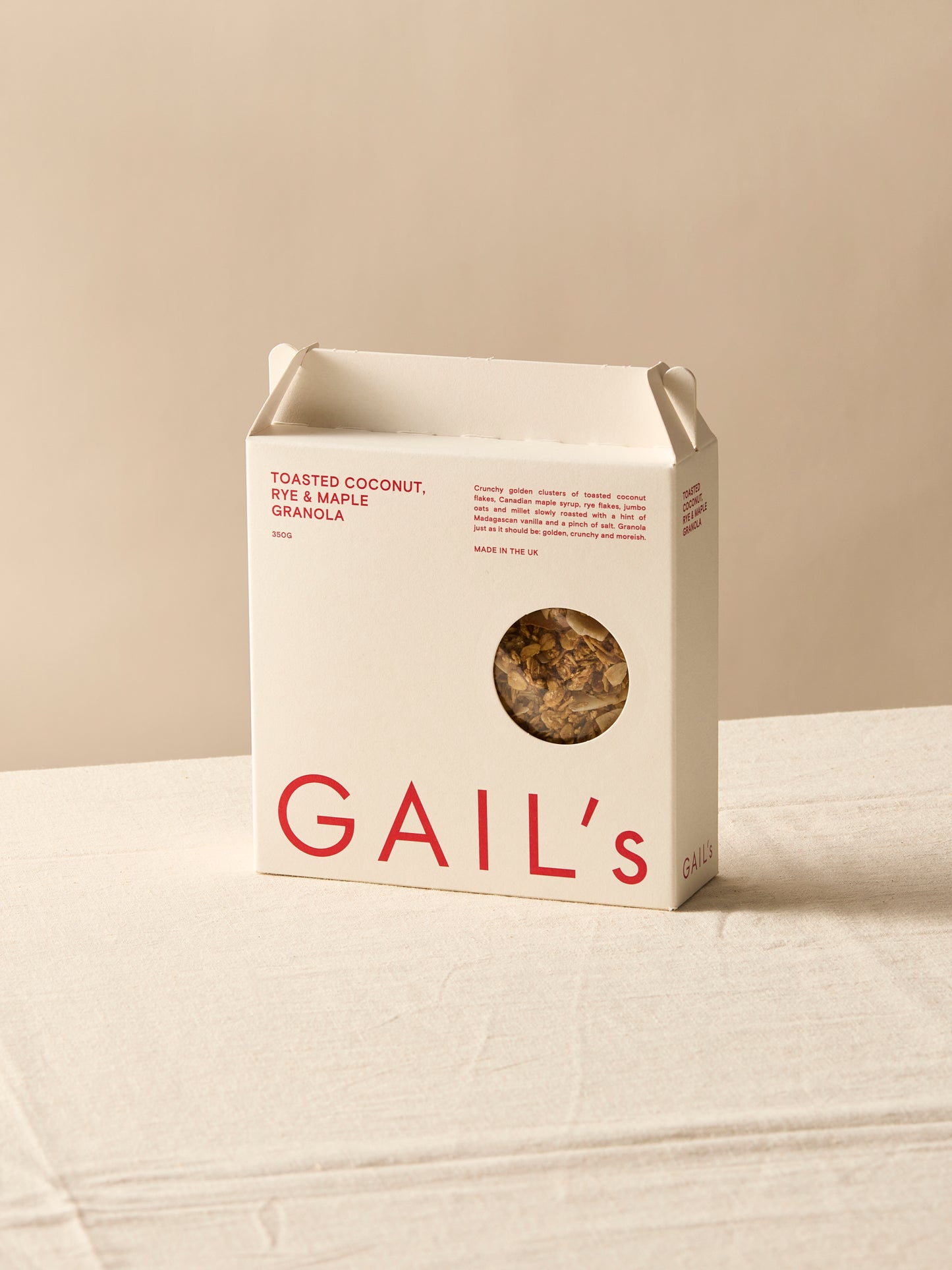 Toasted Coconut, Rye & Maple Granola 350g | GAIL's Bakery