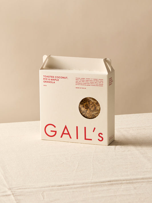 Toasted Coconut, Rye & Maple Granola 350g | GAIL's Bakery