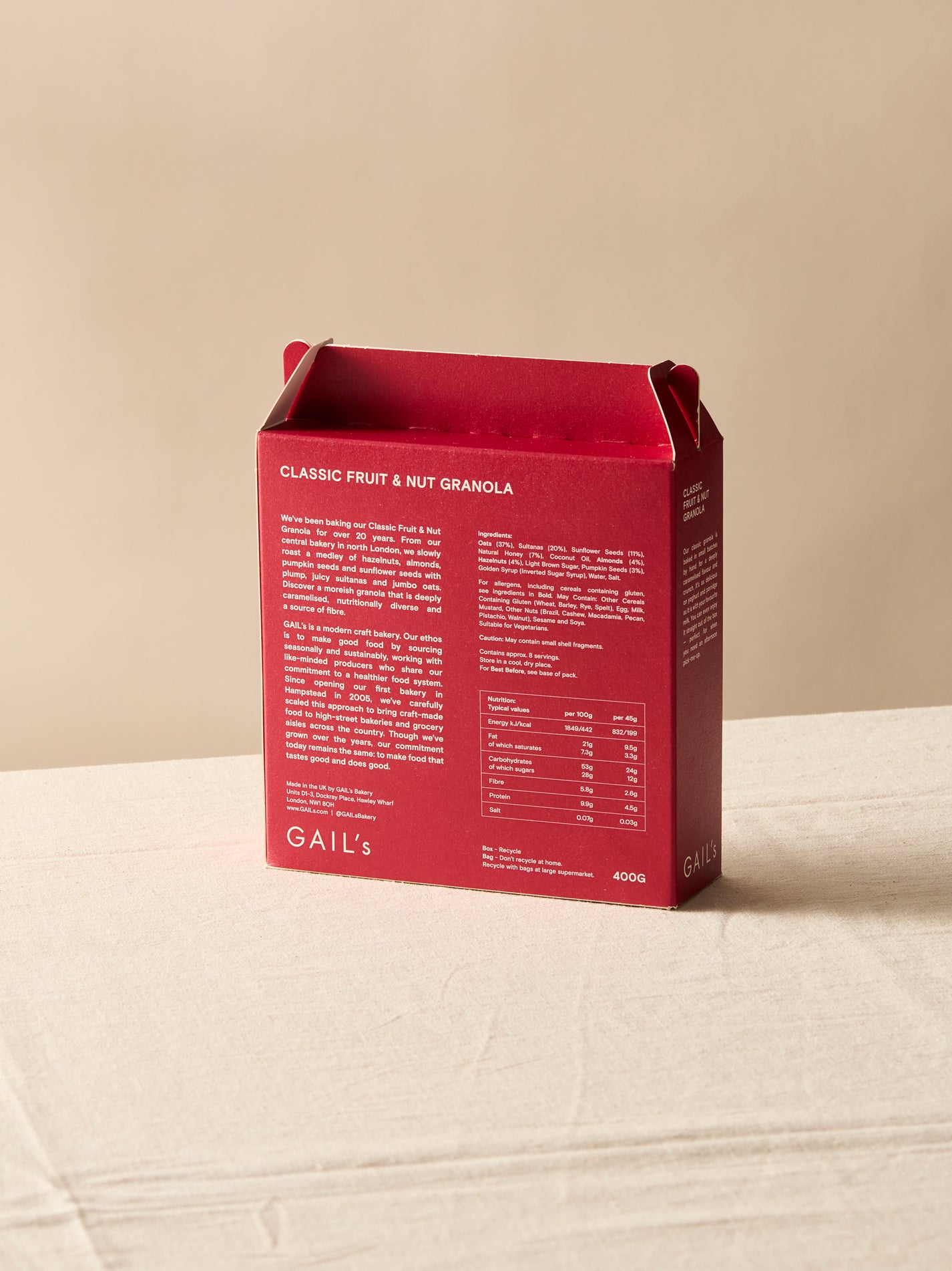 Classic Fruit & Nut Granola 400g | GAIL's Bakery