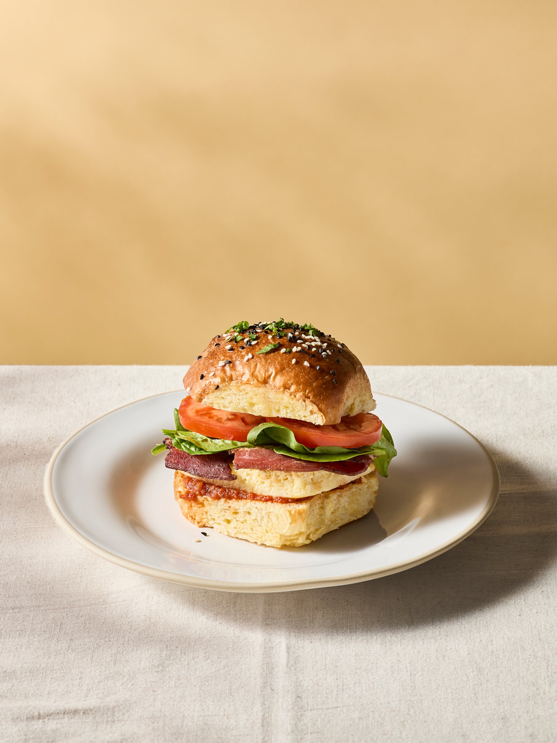 Breakfast Bacon Egg Soufflé Slider GAIL's Bakery