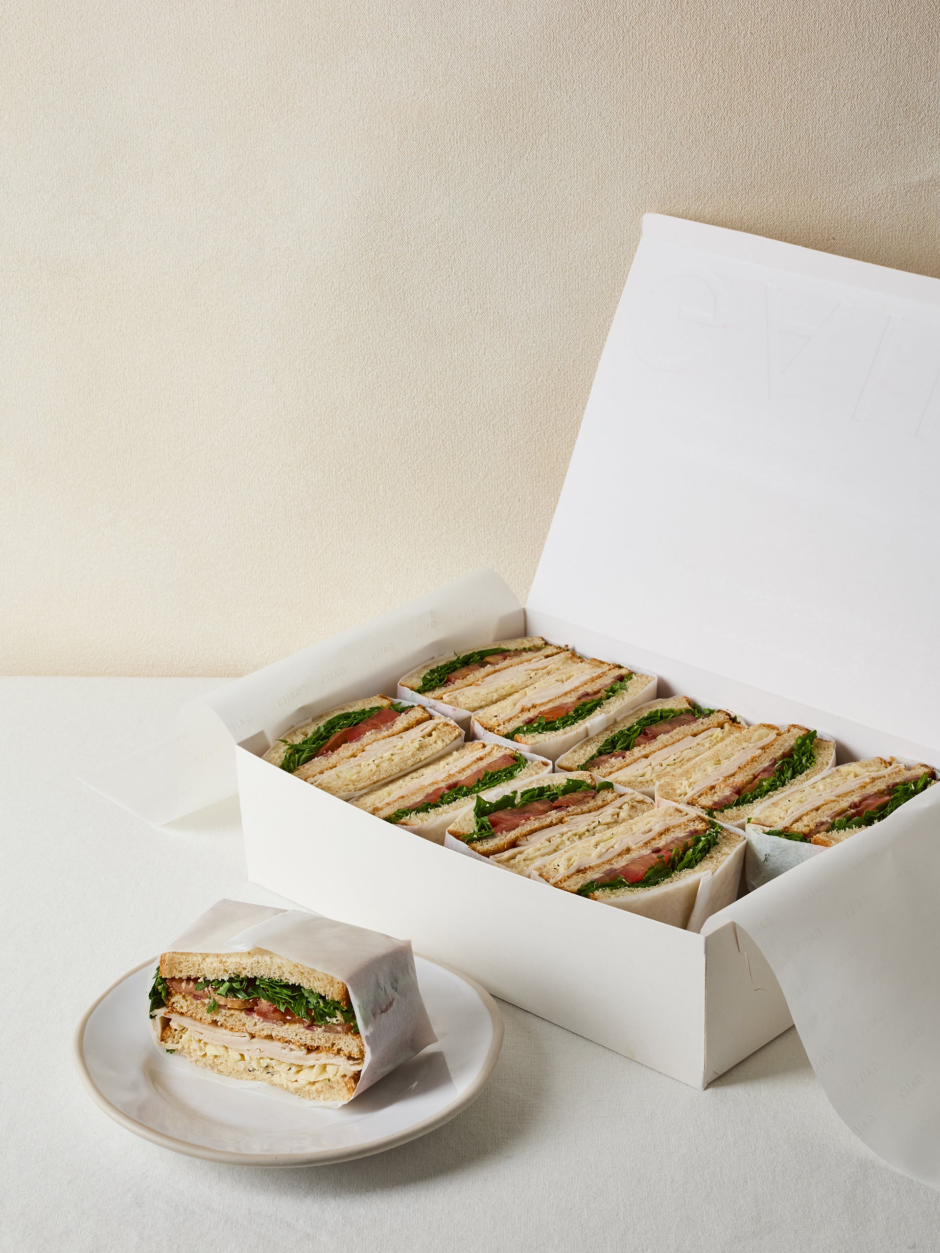 10 Smoked Chicken Caesar Club Sandwich Halves – GAIL's
