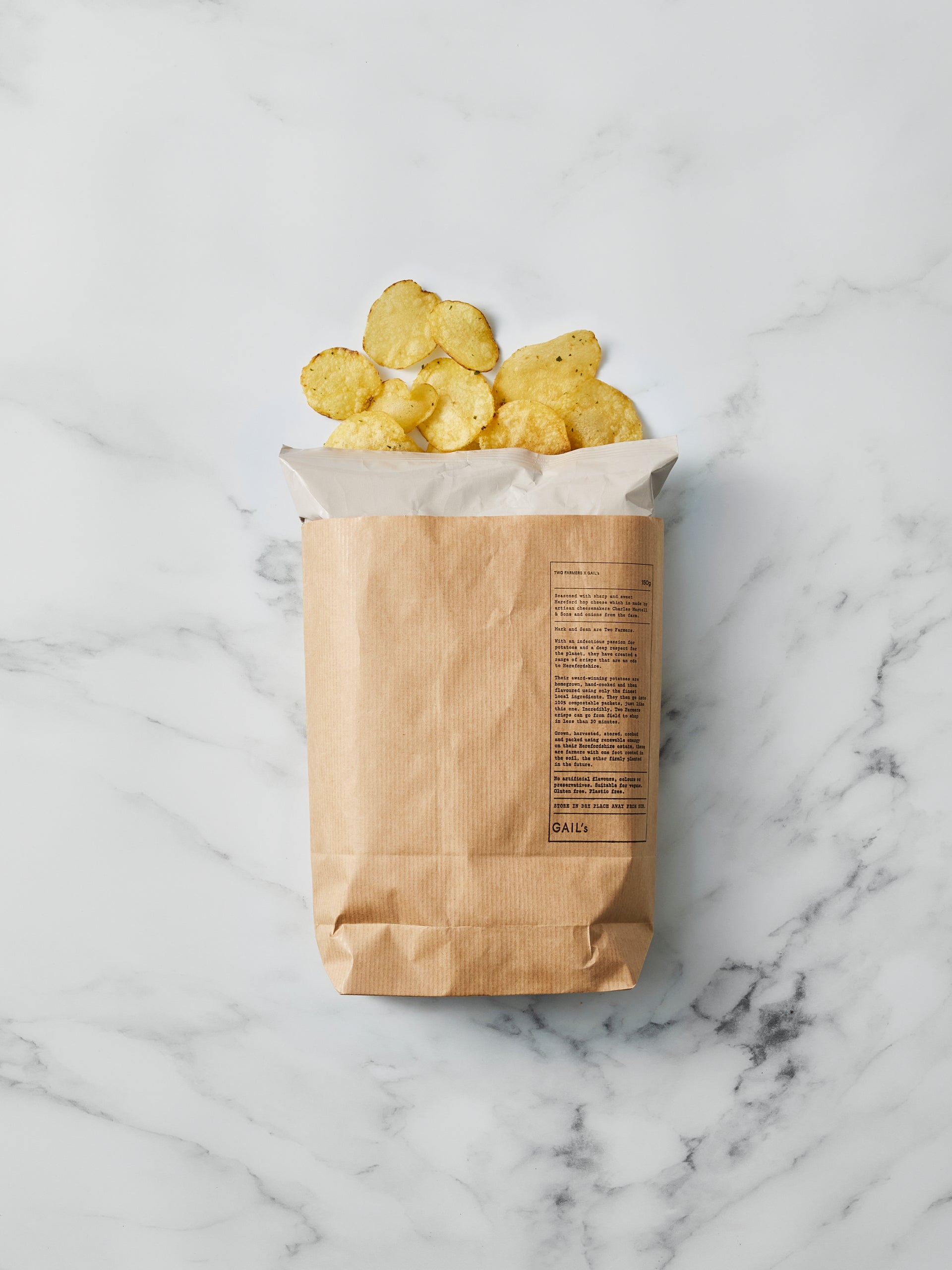 Two Farmers Wild Mushroom & Garlic Crisps 150g Sharing Bag | GAIL's Bakery