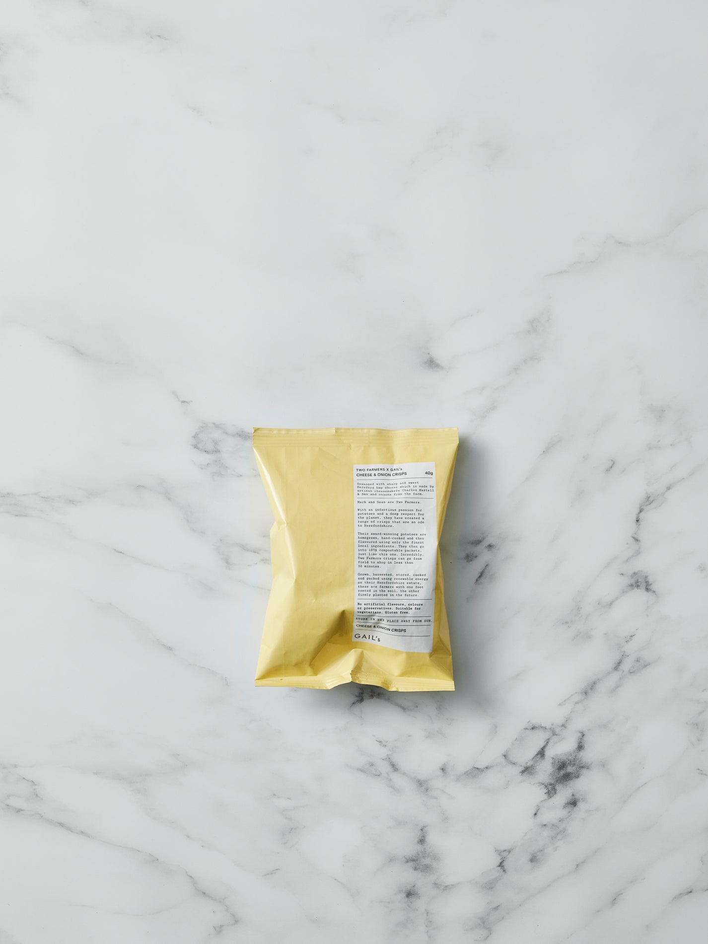 Two Farmers Cheese & Onion Crisps 40g | GAIL's Bakery