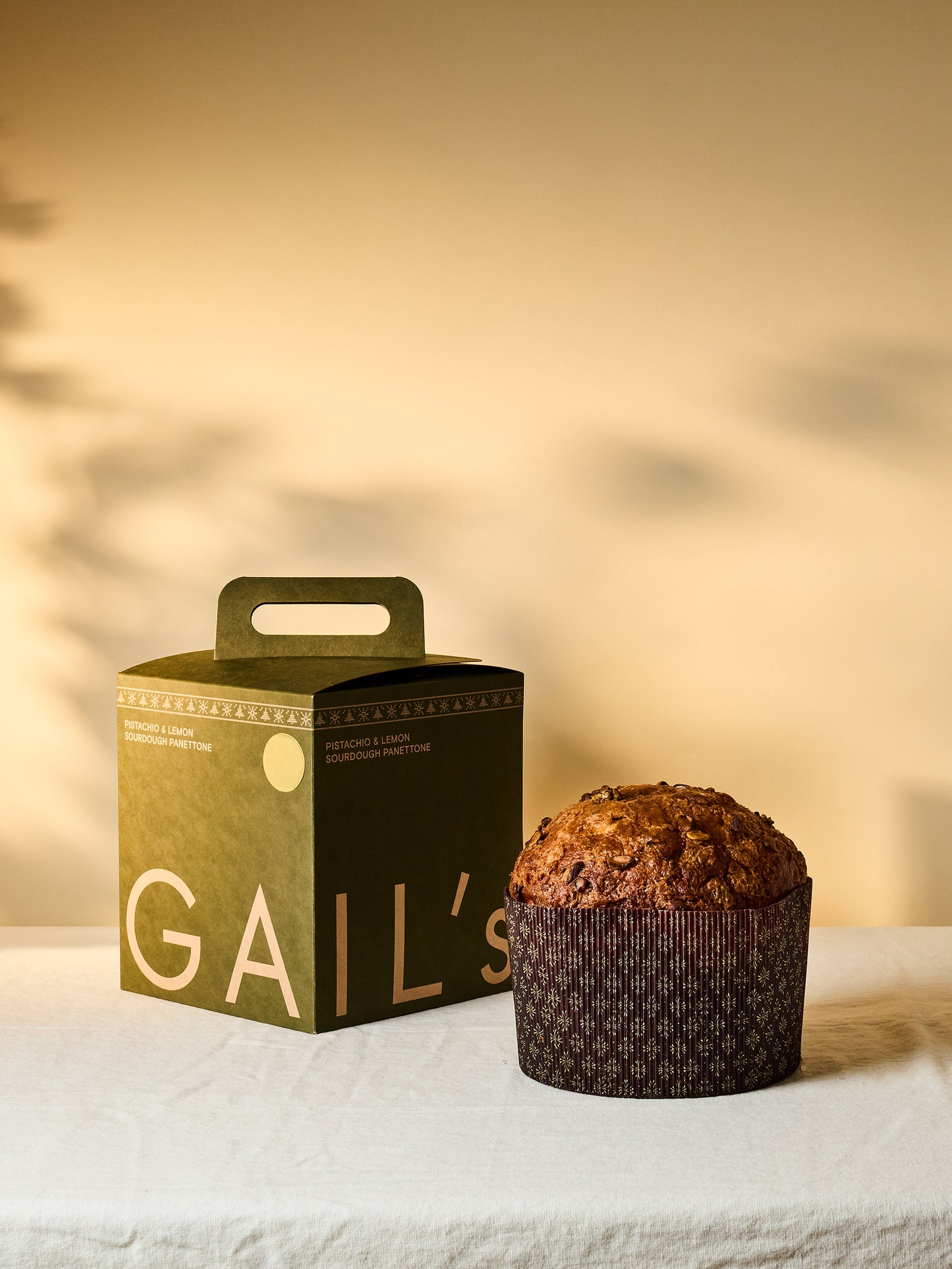 Pistachio & Lemon Sourdough Panettone 1kg | GAIL's Bakery