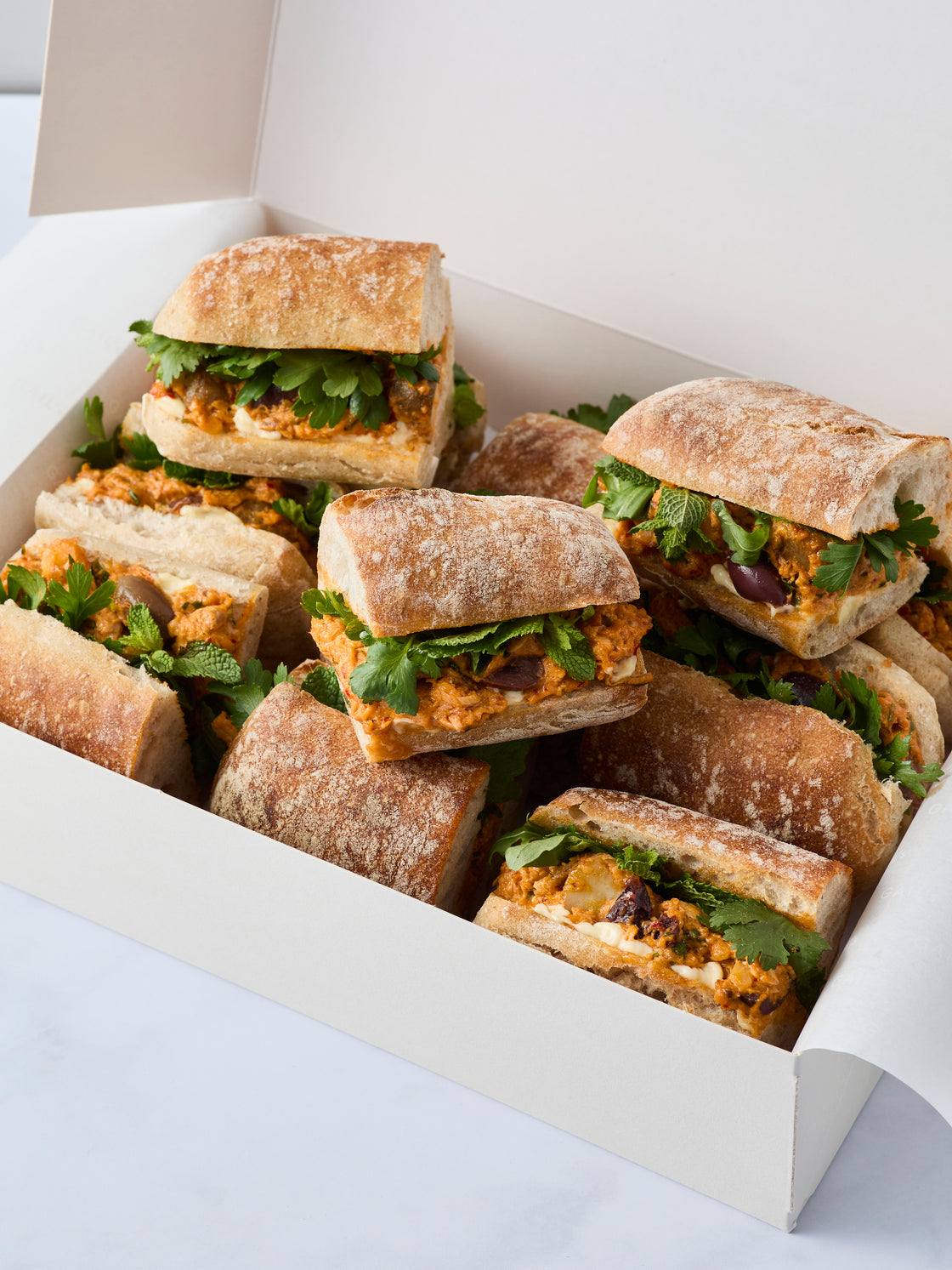 6 Harissa Tuna Sandwiches