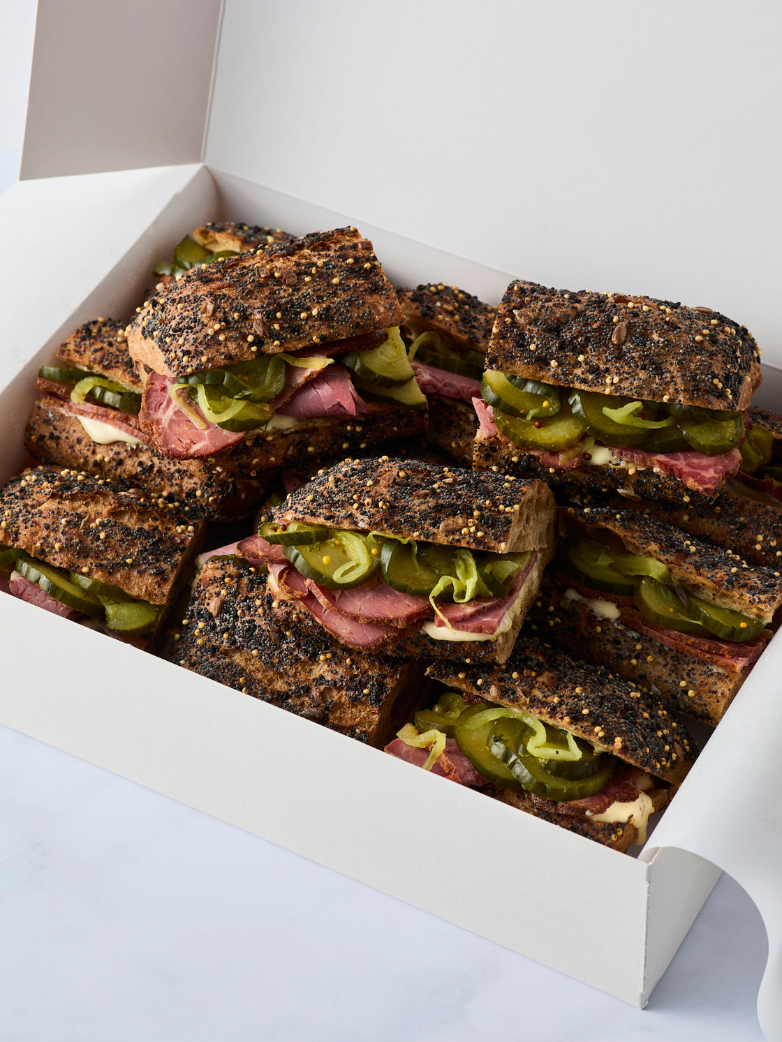 6 Pastrami Sandwiches