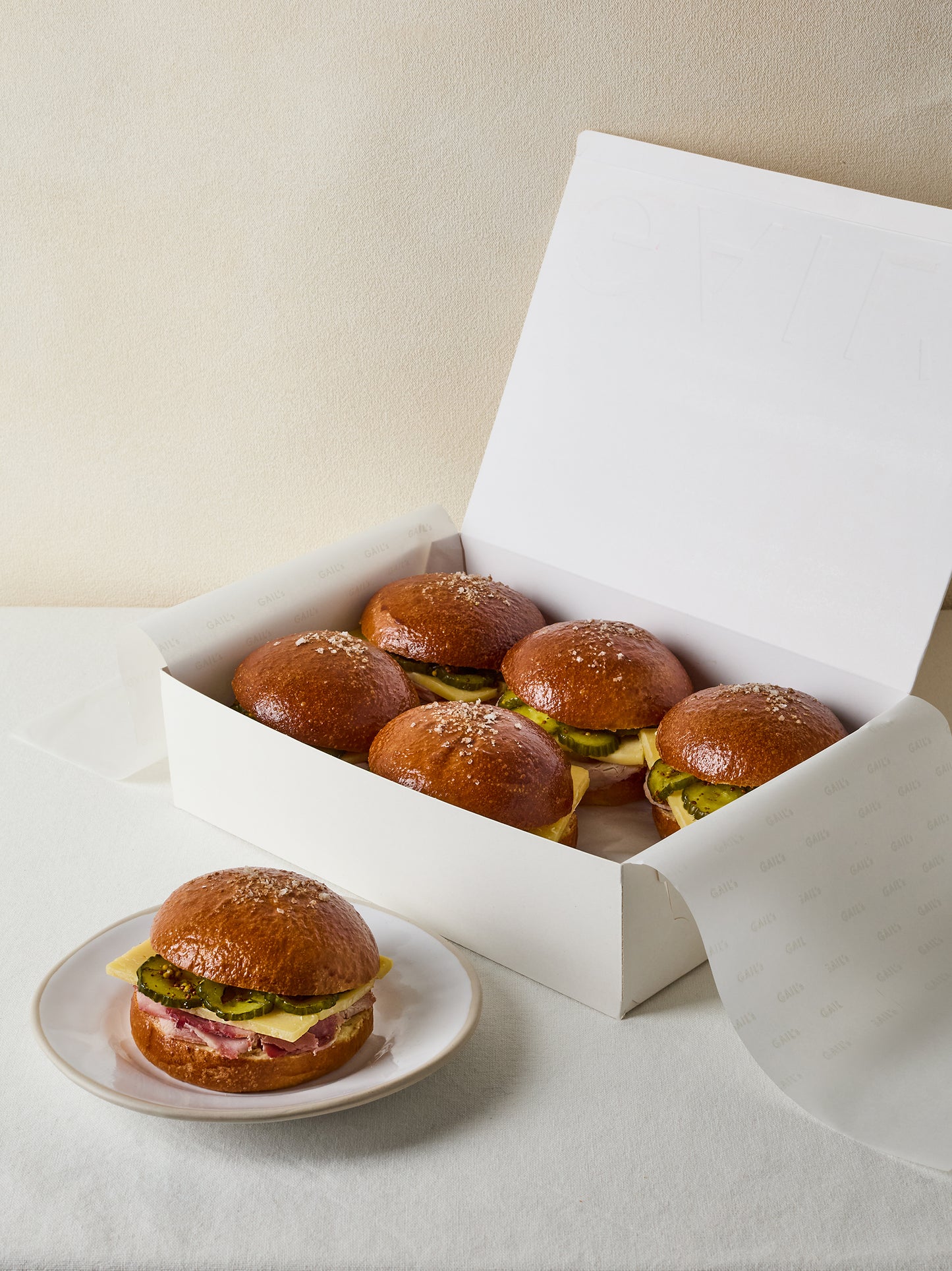 6 Ham, Cheese & Pickles