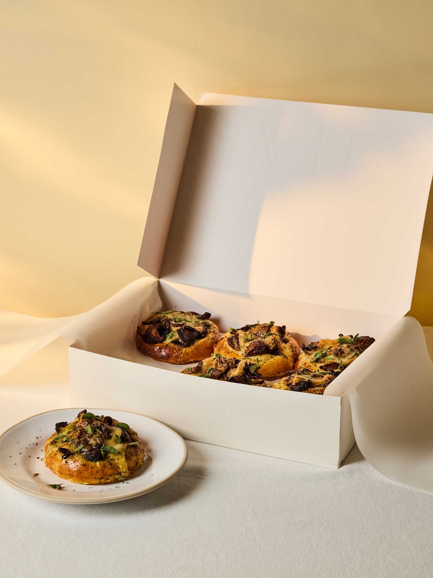 6 Taleggio & Mushroom Savoury Buns | GAIL's Bakery